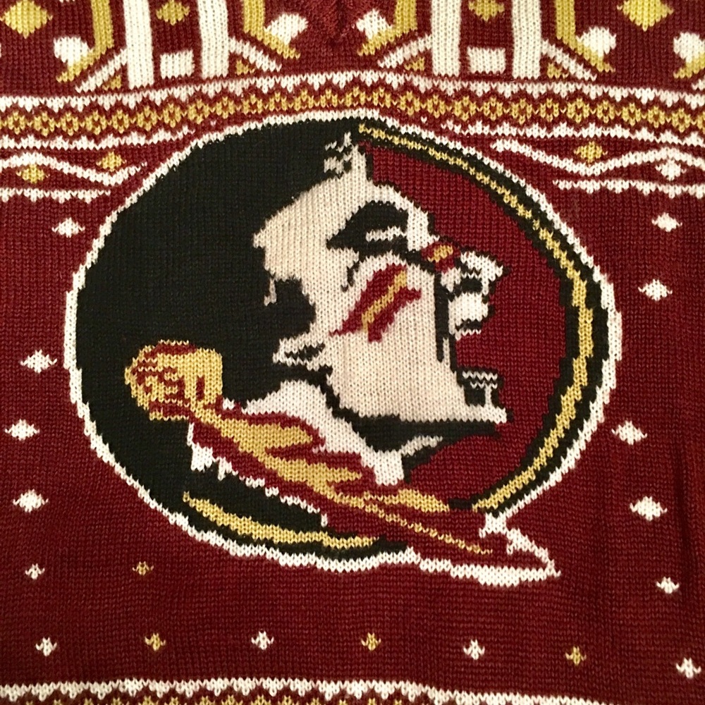 FSU Seminole ugly Christmas sweater - Picture 4 of 5